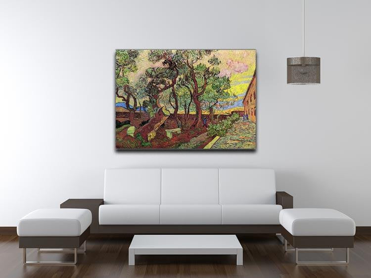 The Garden of Saint-Paul Hospital 3 by Van Gogh Canvas Print & Poster - Canvas Art Rocks - 4