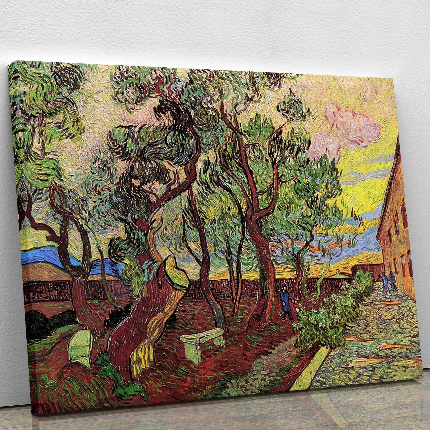The Garden of Saint-Paul Hospital 3 by Van Gogh Canvas Print or Poster
