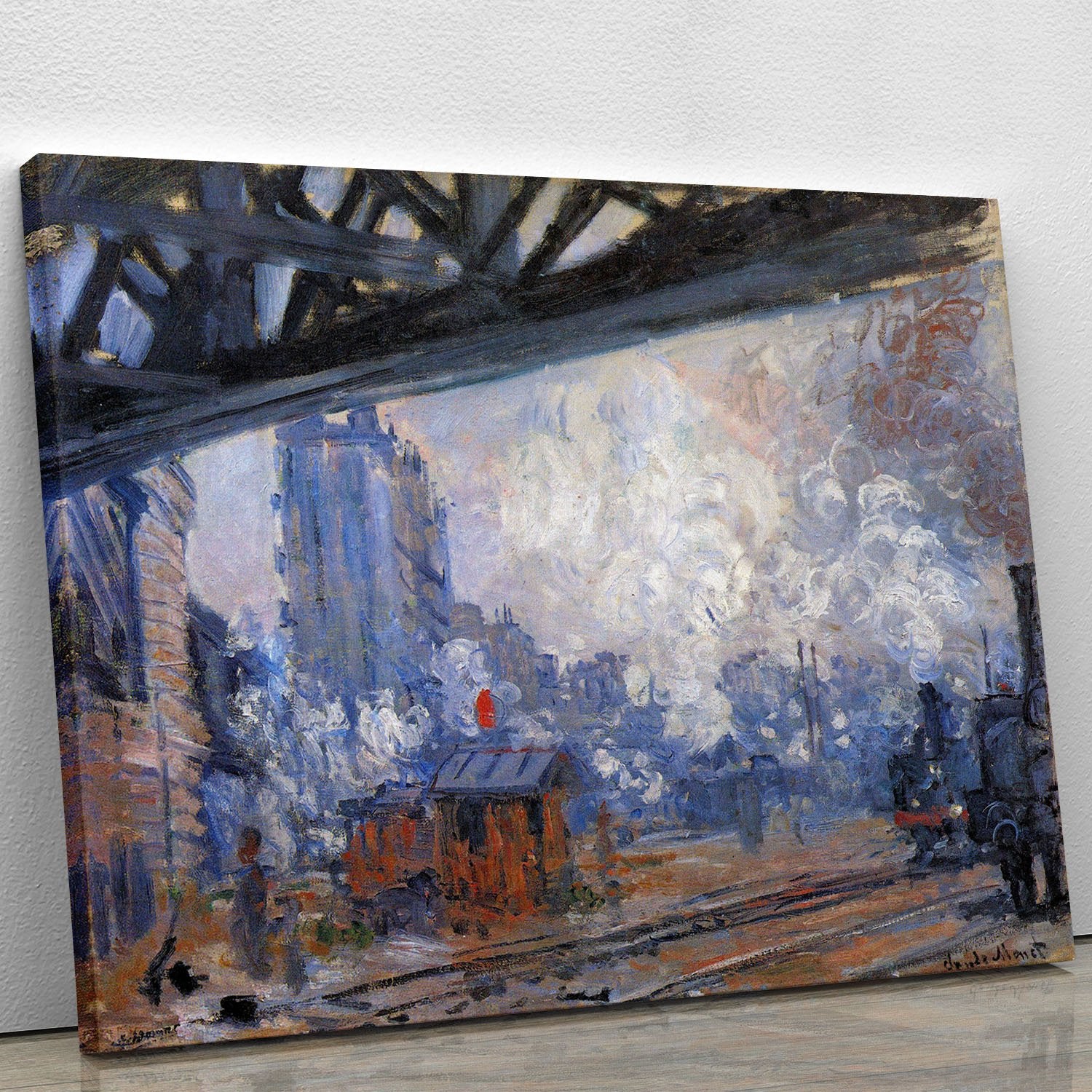 The Gare Saint Lazare by Monet Canvas Print or Poster