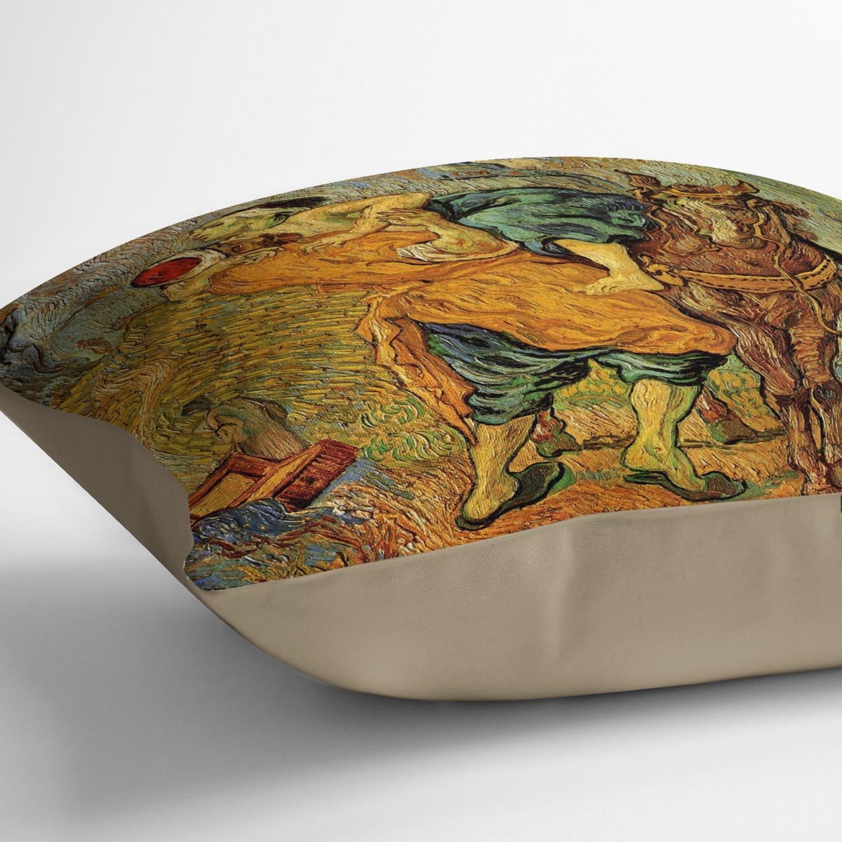 The Good Samaritan after Delacroix by Van Gogh Throw Pillow