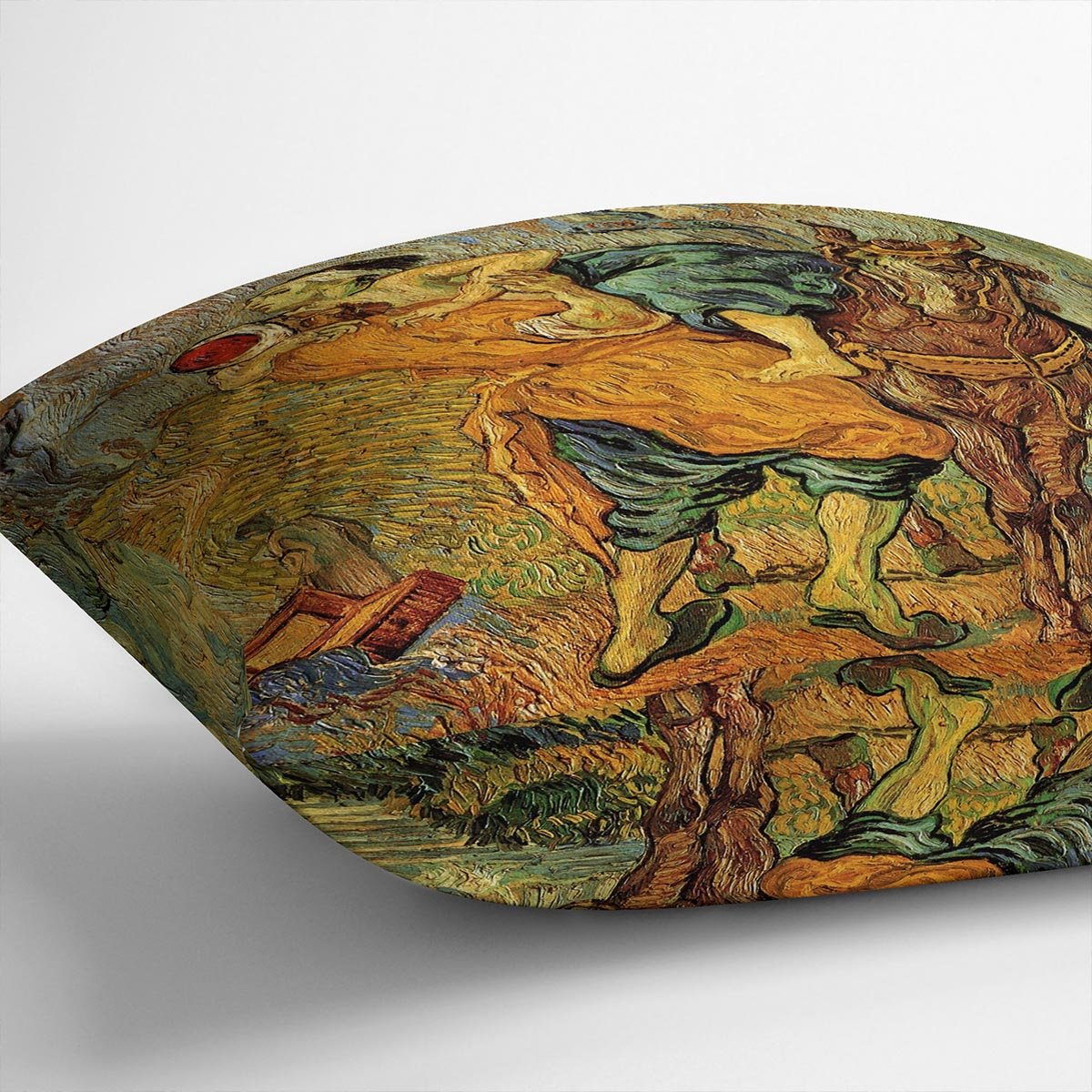 The Good Samaritan after Delacroix by Van Gogh Throw Pillow
