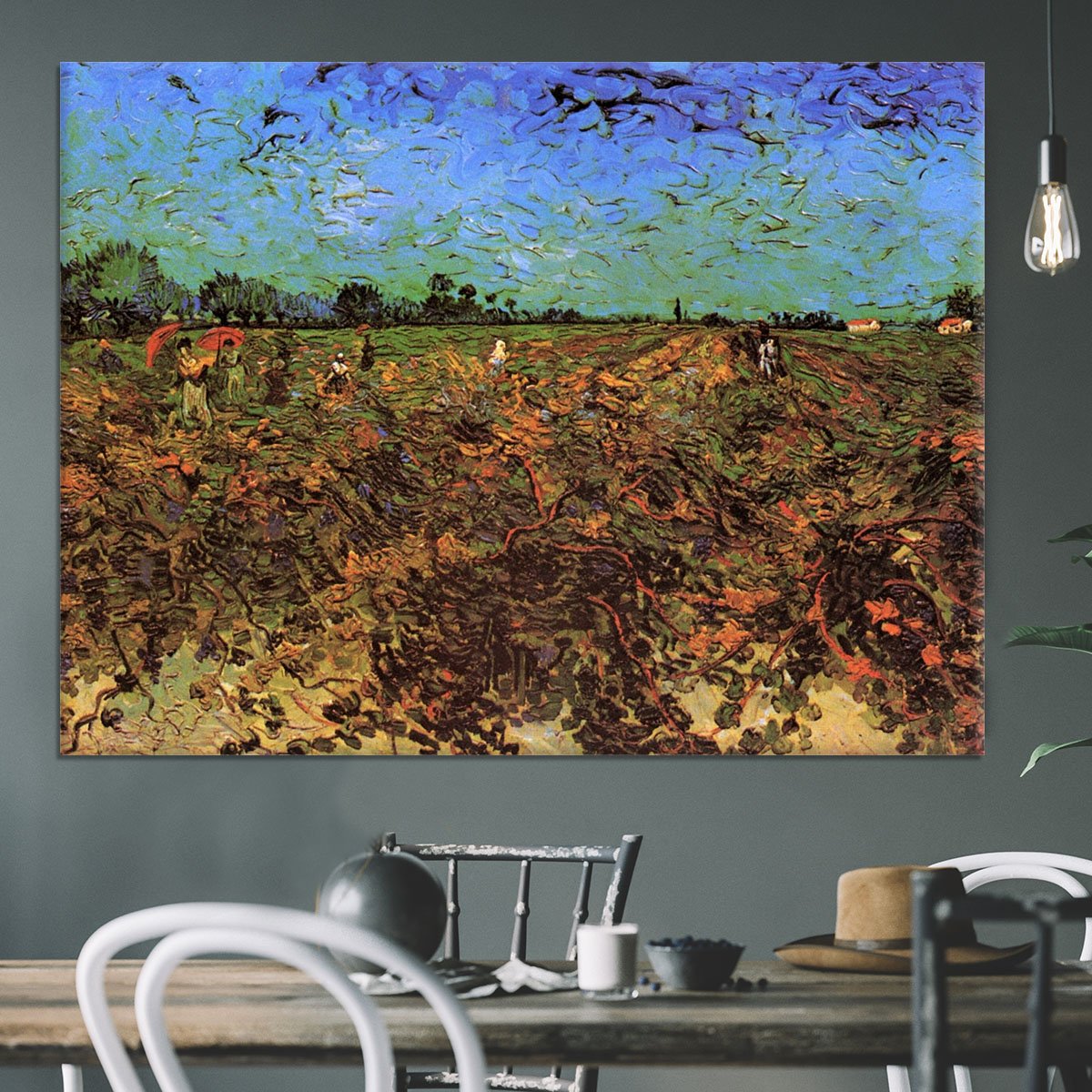 The Green Vineyard by Van Gogh Canvas Print or Poster