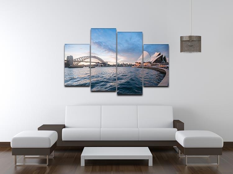 The Harbour Bridge 4 Split Panel Canvas  - Canvas Art Rocks - 3