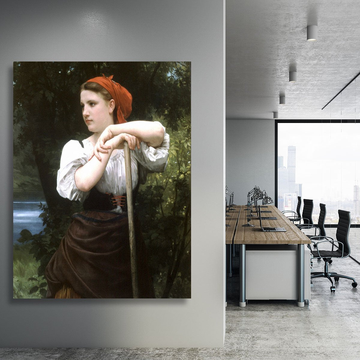The Haymaker By Bouguereau Canvas Print or Poster