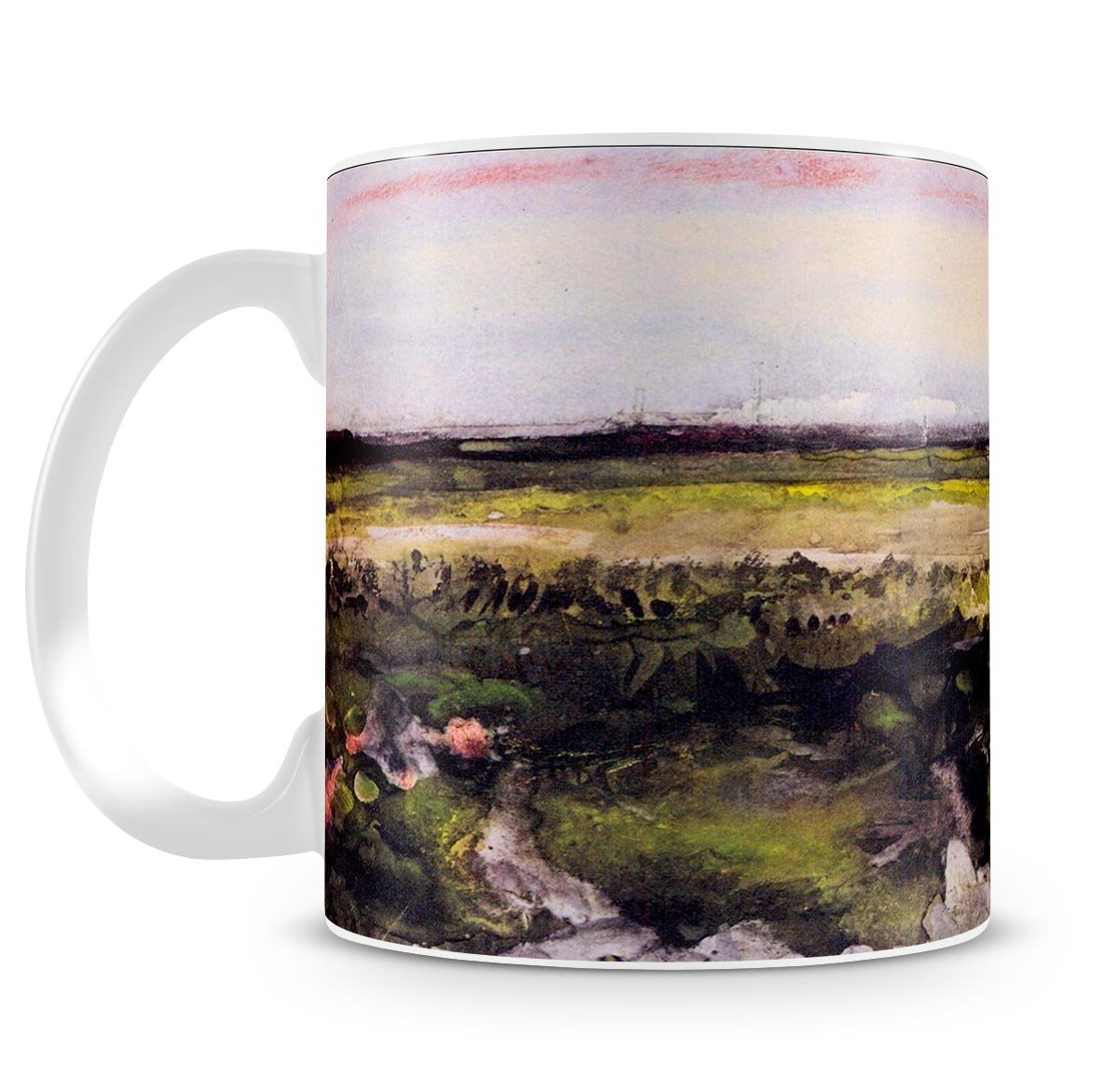 The Heath with a Wheelbarrow by Van Gogh Mug - Canvas Art Rocks - 4