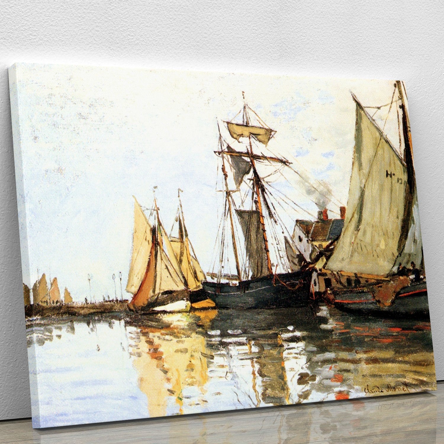The Honfleur Port by Monet Canvas Print or Poster