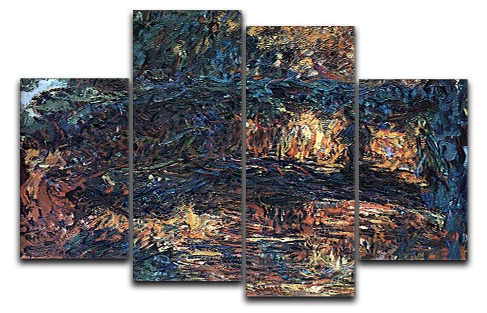 The Japanese Bridge 2 4 Split Panel Canvas  - Canvas Art Rocks - 1