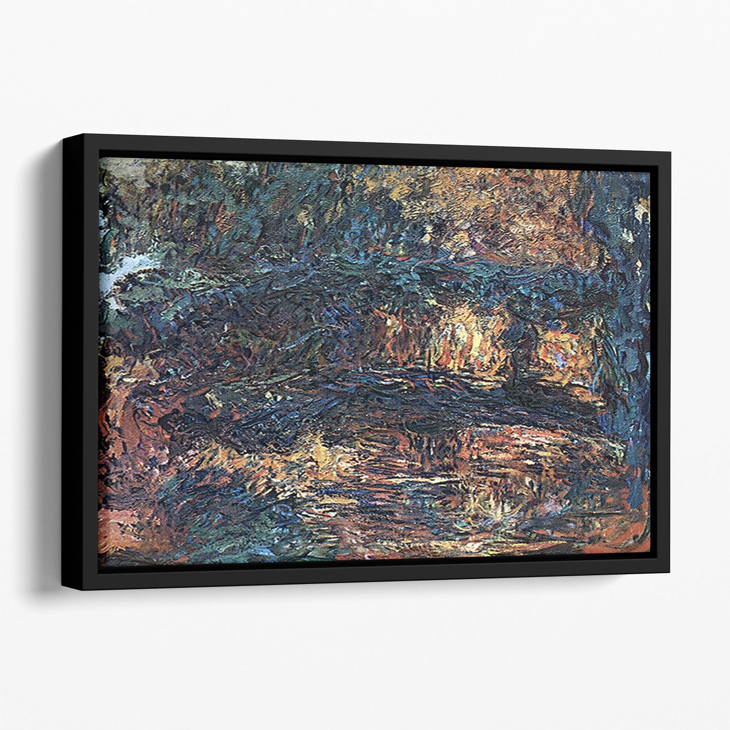 The Japanese Bridge 2 Floating Framed Canvas