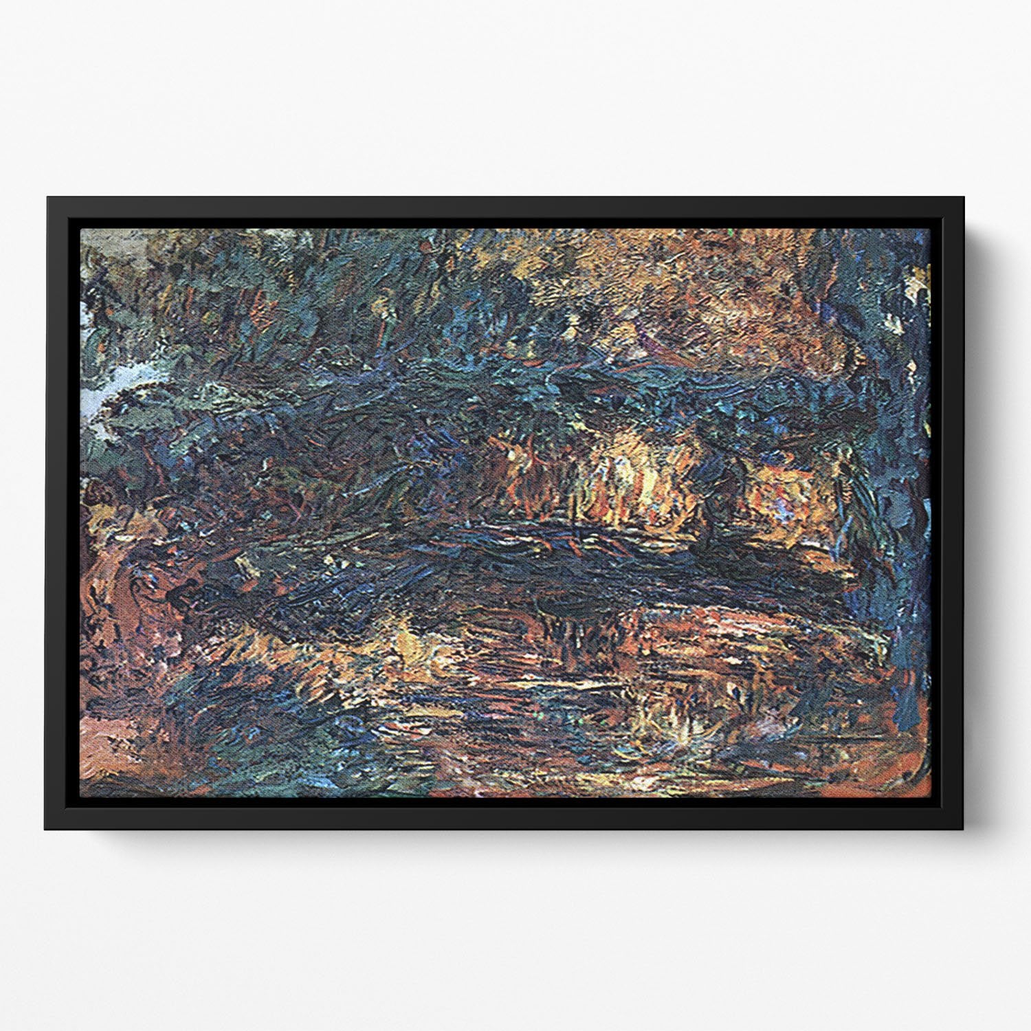The Japanese Bridge 2 Floating Framed Canvas