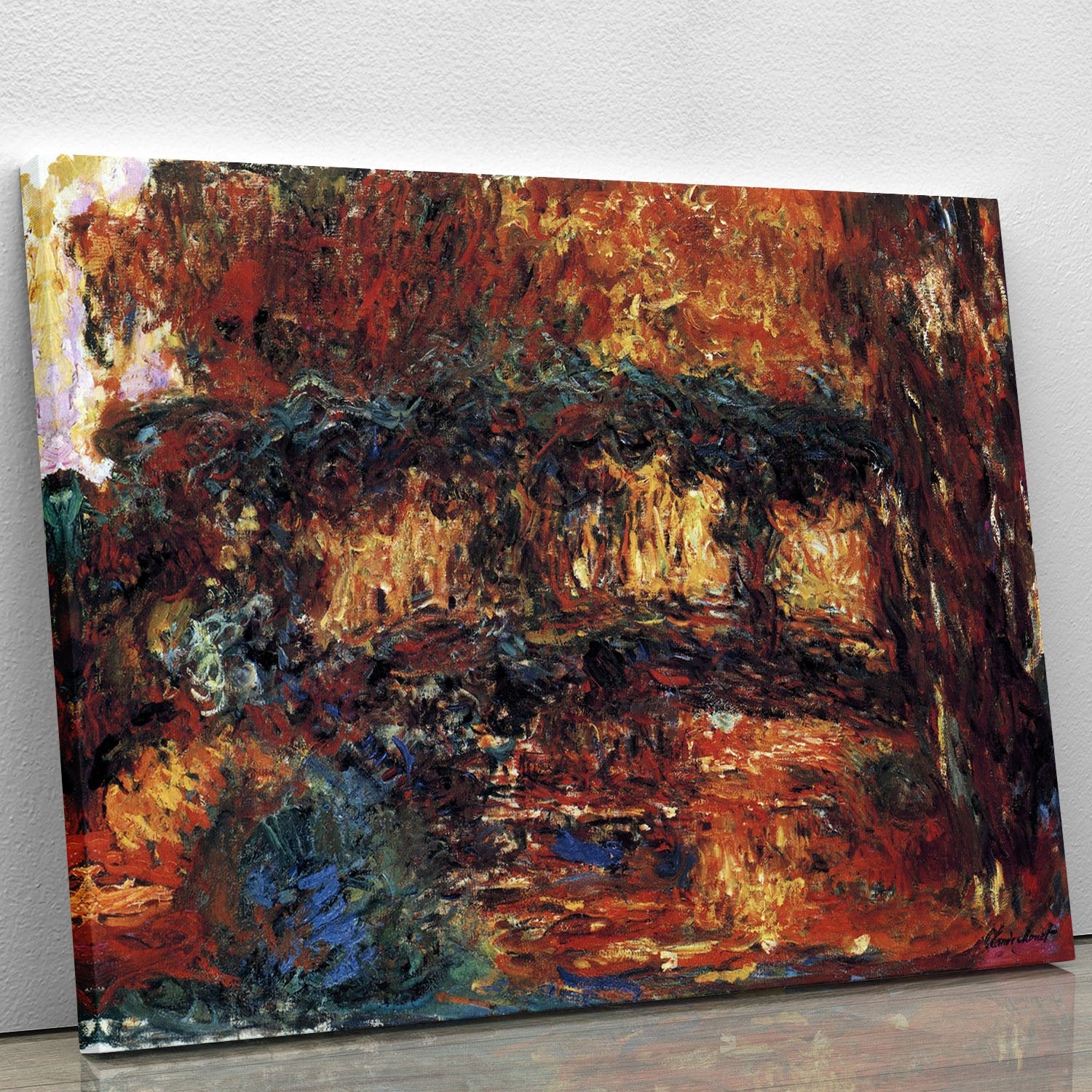 The Japanese Bridge 2 by Monet Canvas Print or Poster