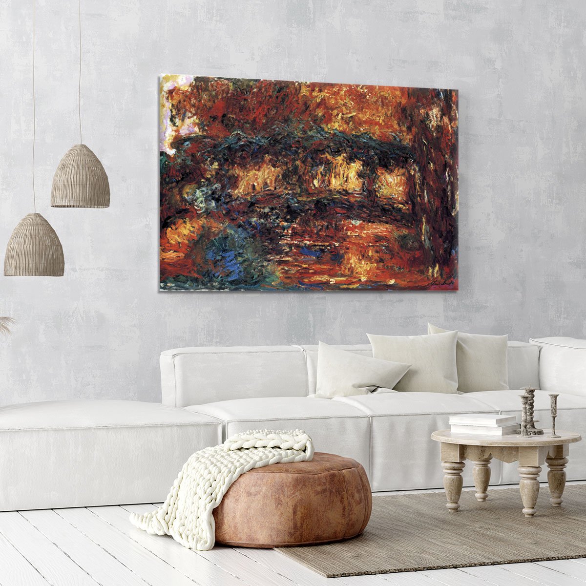 The Japanese Bridge 2 by Monet Canvas Print or Poster
