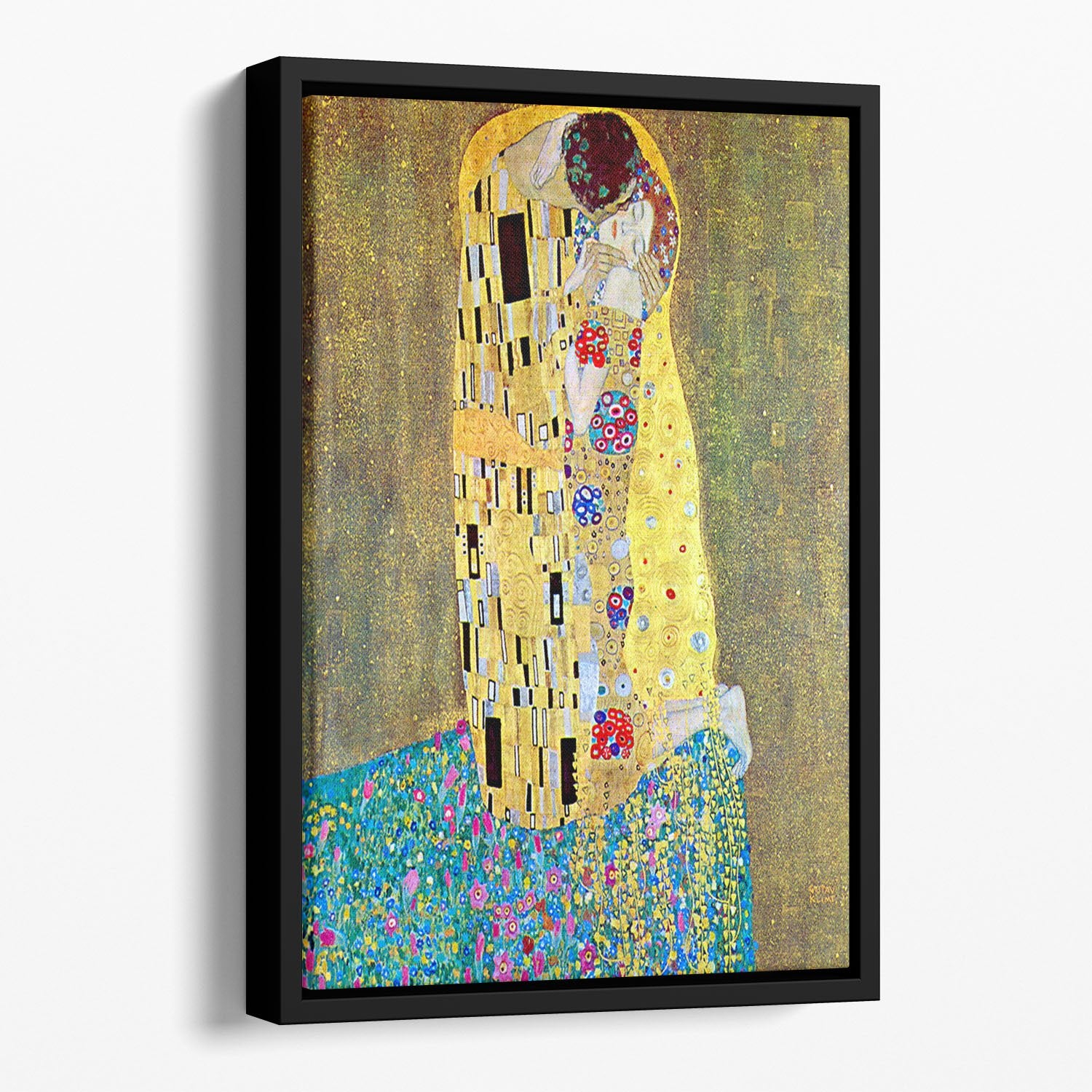 The Kiss 2 by Klimt Floating Framed Canvas