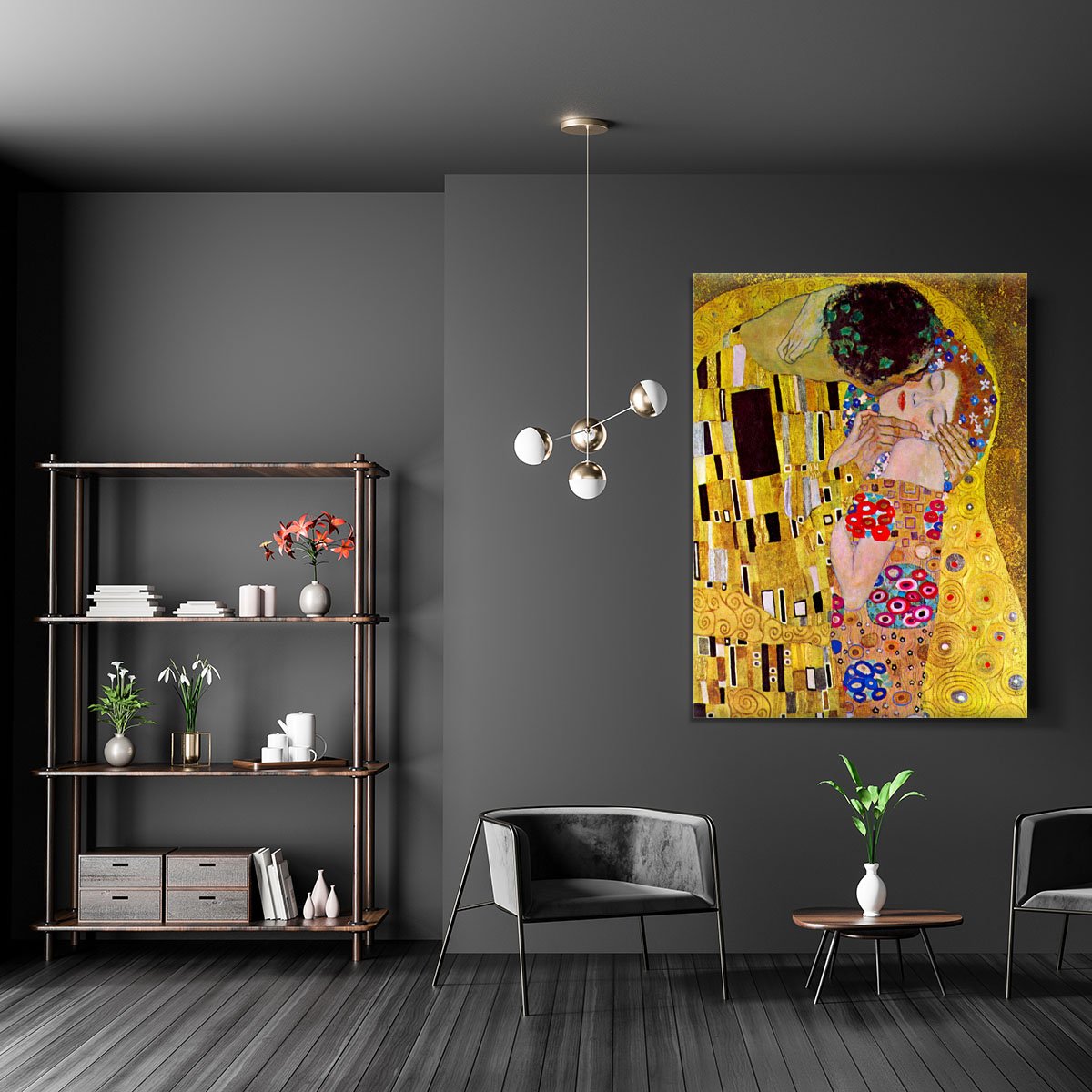 The Kiss by Klimt Canvas Print or Poster
