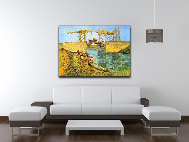 The Langlois Bridge at Arles by Van Gogh Canvas Print & Poster - Canvas Art Rocks - 4