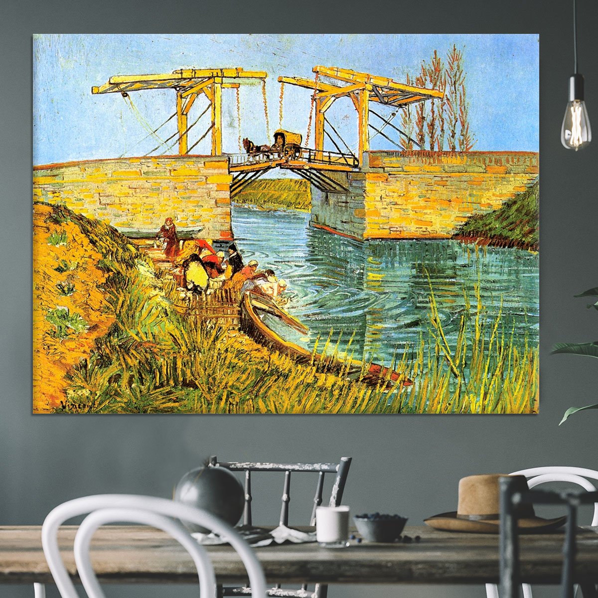 The Langlois Bridge at Arles by Van Gogh Canvas Print or Poster