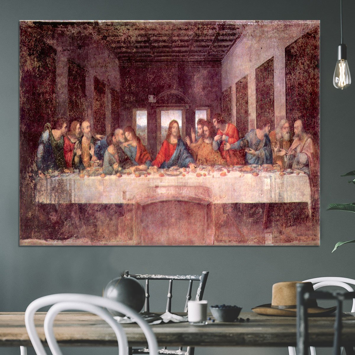 The Last Supper by Da Vinci Canvas Print or Poster