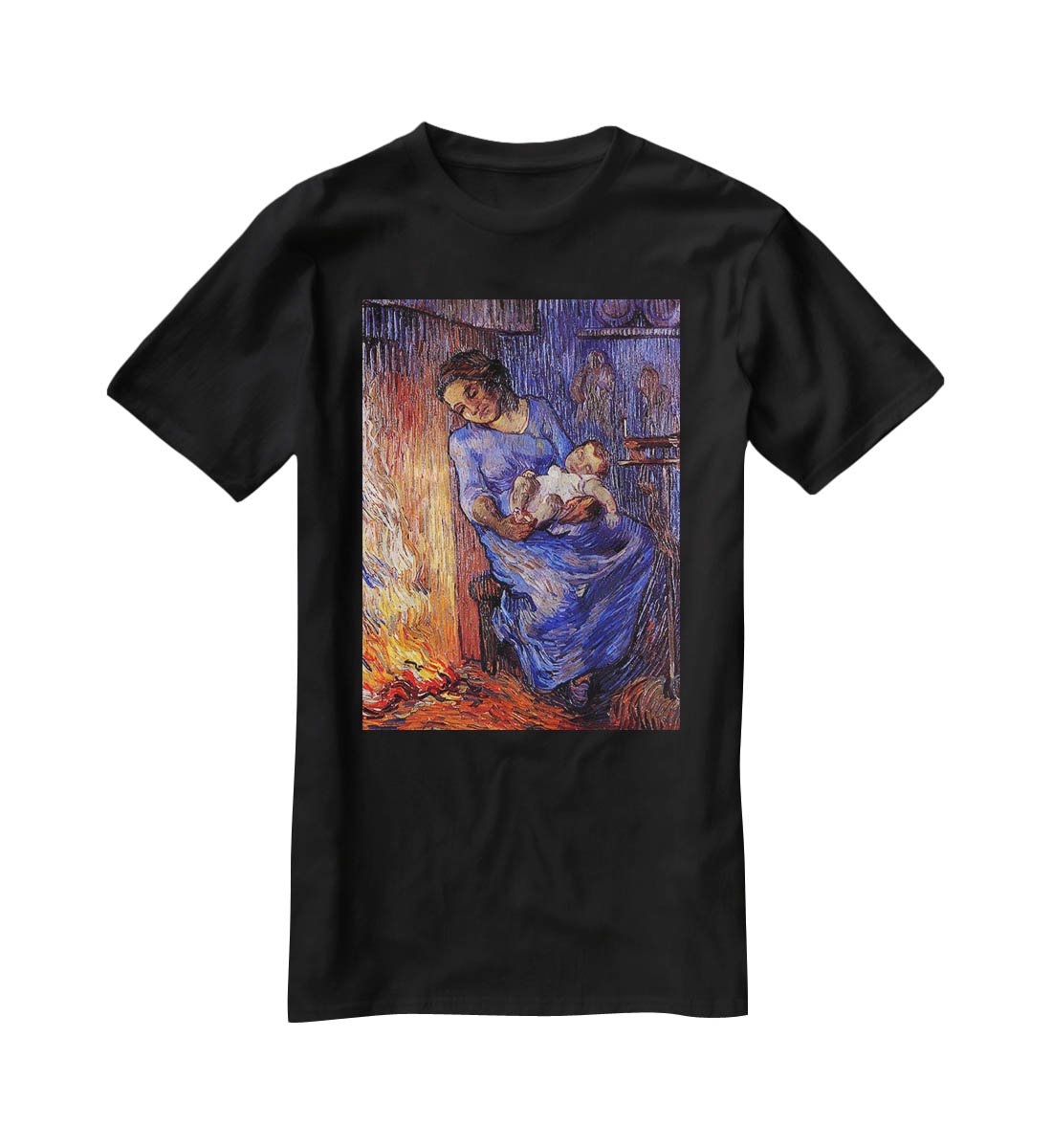 The Man is at Sea after Demont-Breton by Van Gogh T-Shirt - Canvas Art Rocks - 1