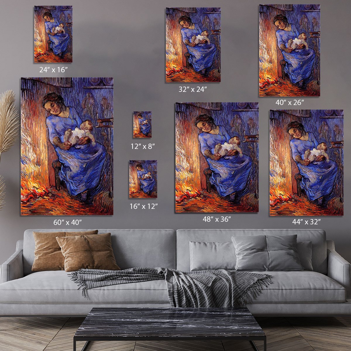 The Man is at Sea after Demont-Breton by Van Gogh Canvas Print or Poster