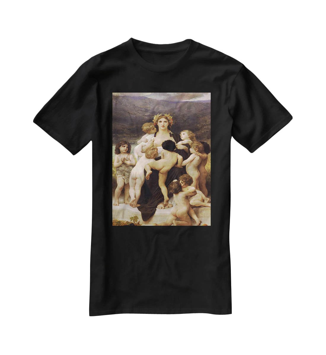The Motherland By Bouguereau T-Shirt - Canvas Art Rocks - 1