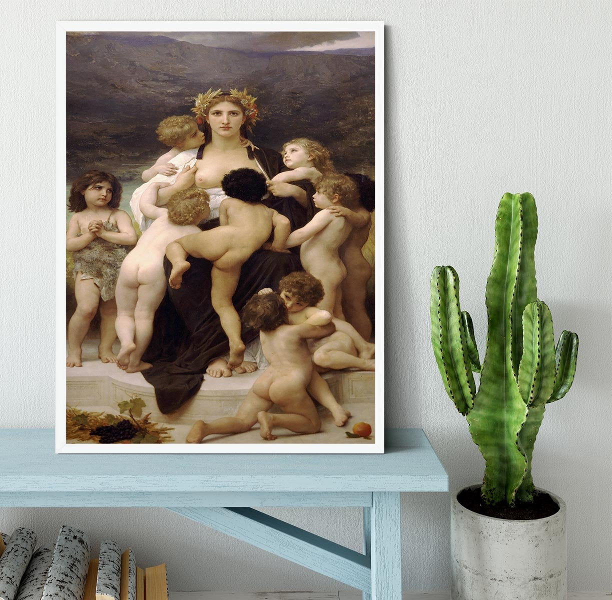 The Motherland By Bouguereau Framed Print - Canvas Art Rocks -6