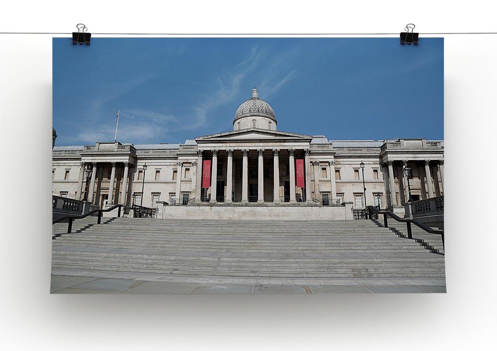The National Gallery London under Lockdown 2020 Canvas Print or Poster
