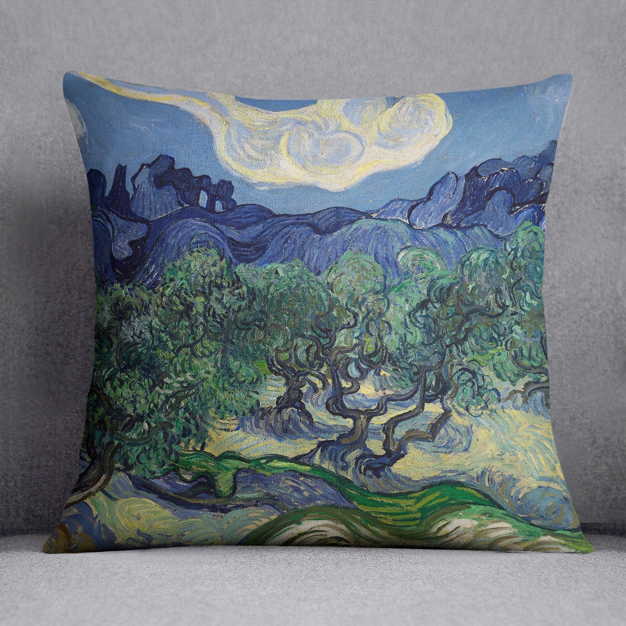 The Olive trees Throw Pillow