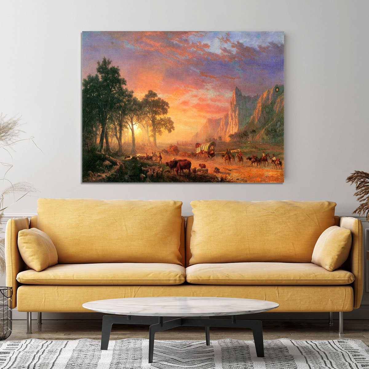 The Oregon Trail by Bierstadt Canvas Print or Poster