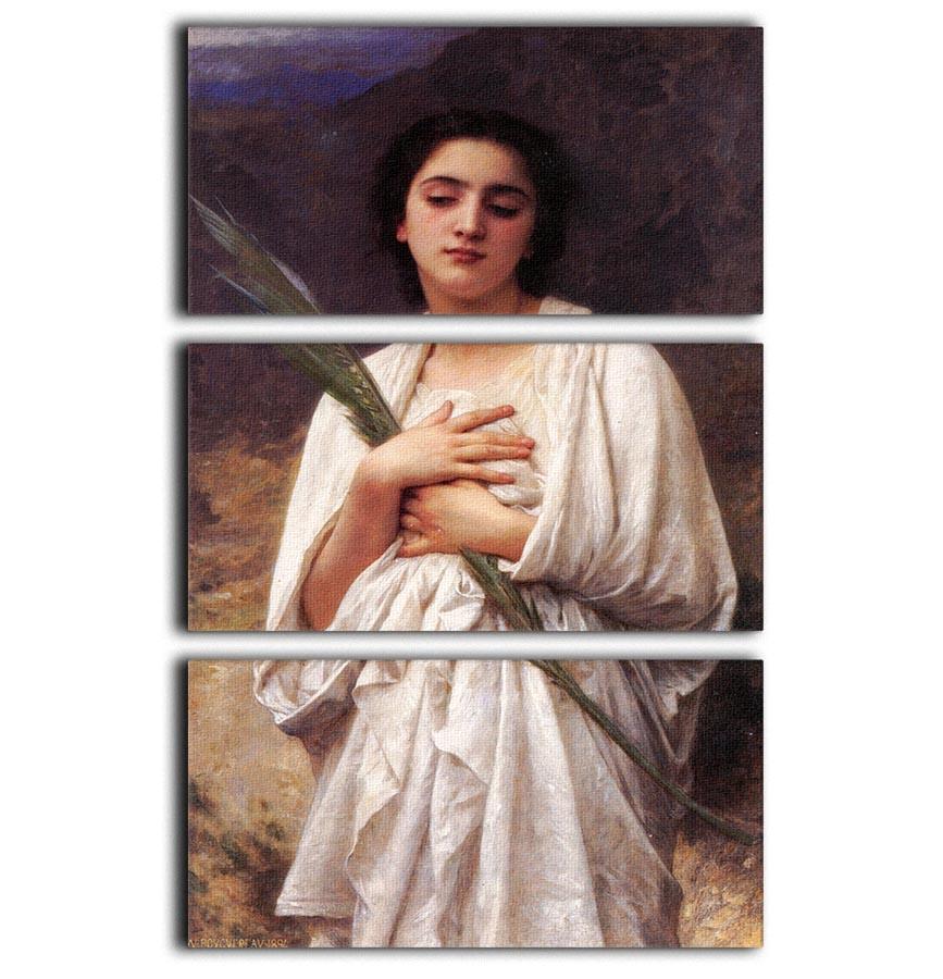 The Palm Leaf By Bouguereau 3 Split Panel Canvas Print - Canvas Art Rocks - 1