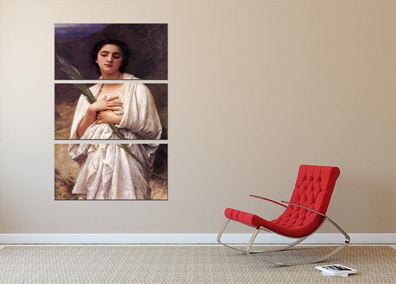 The Palm Leaf By Bouguereau 3 Split Panel Canvas Print - Canvas Art Rocks - 2