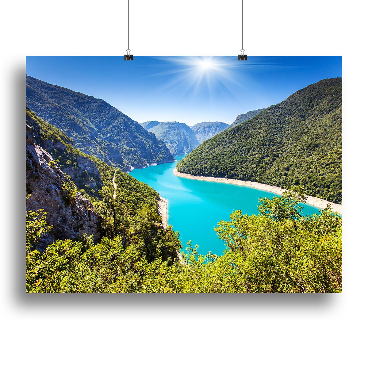 The Piva Canyon Canvas Print or Poster