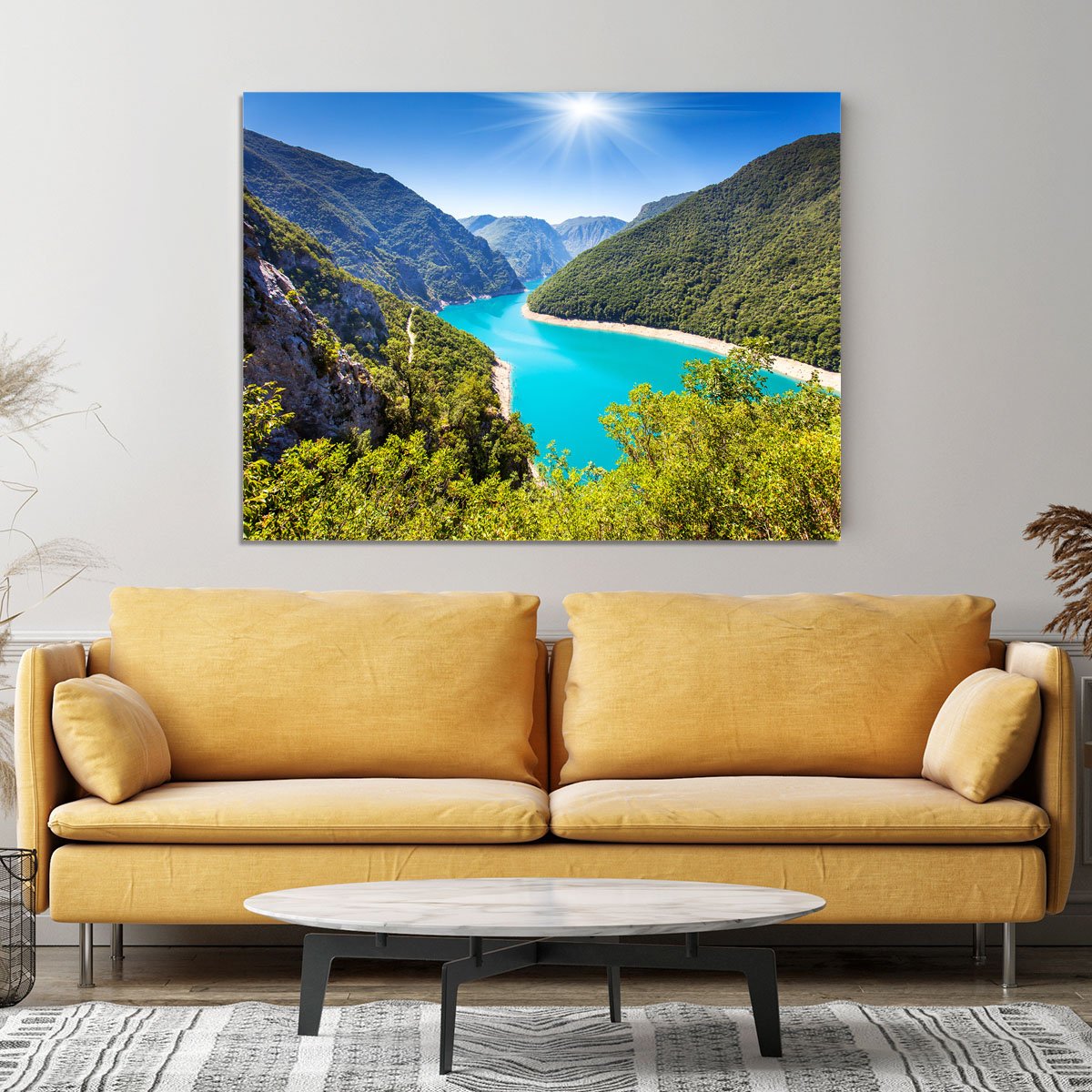 The Piva Canyon Canvas Print or Poster