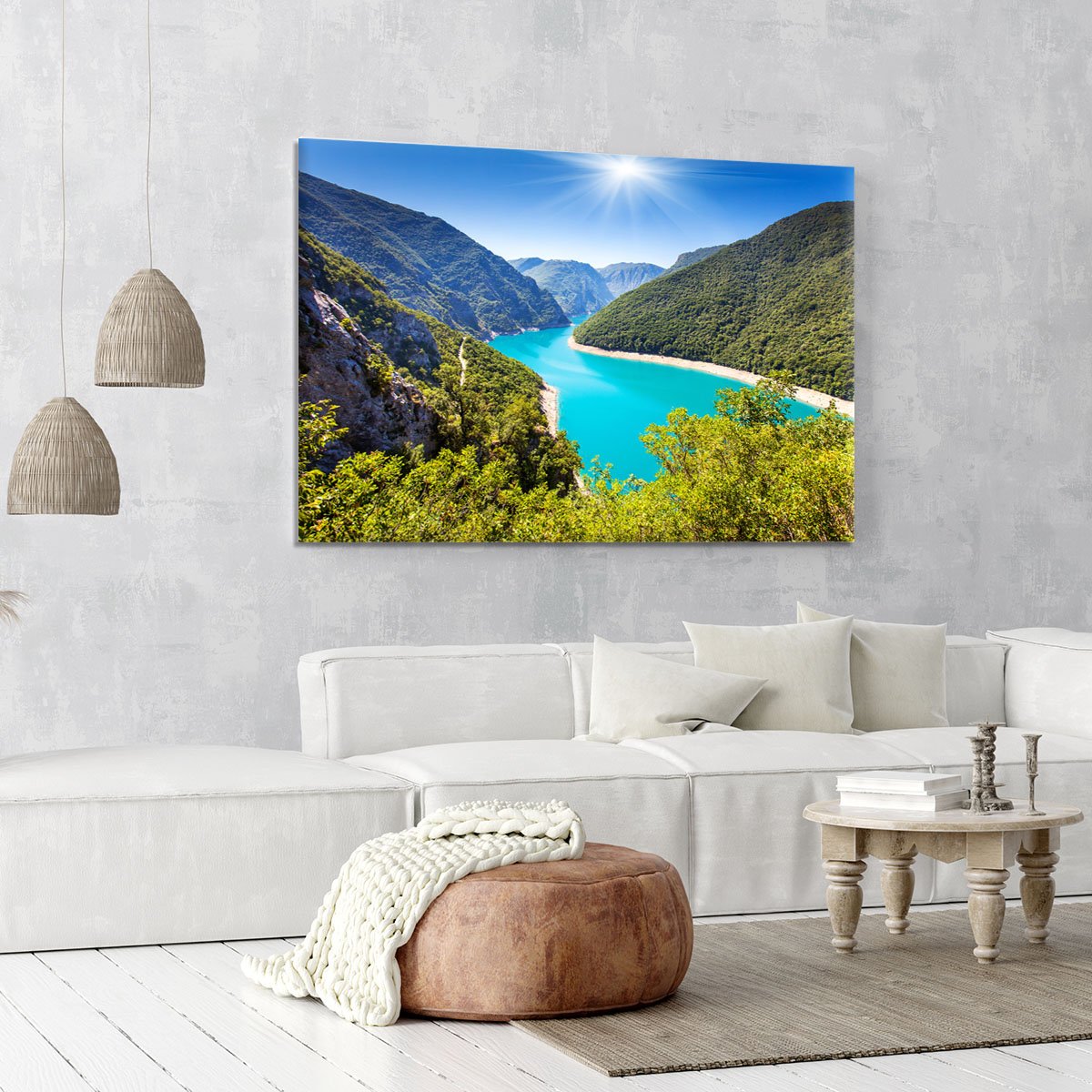 The Piva Canyon Canvas Print or Poster