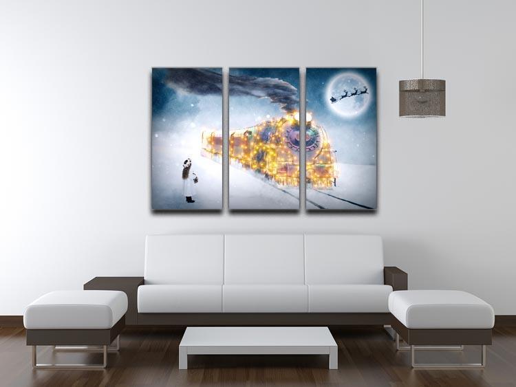 The Polar Express 3 Split Panel Canvas Print - Canvas Art Rocks - 3