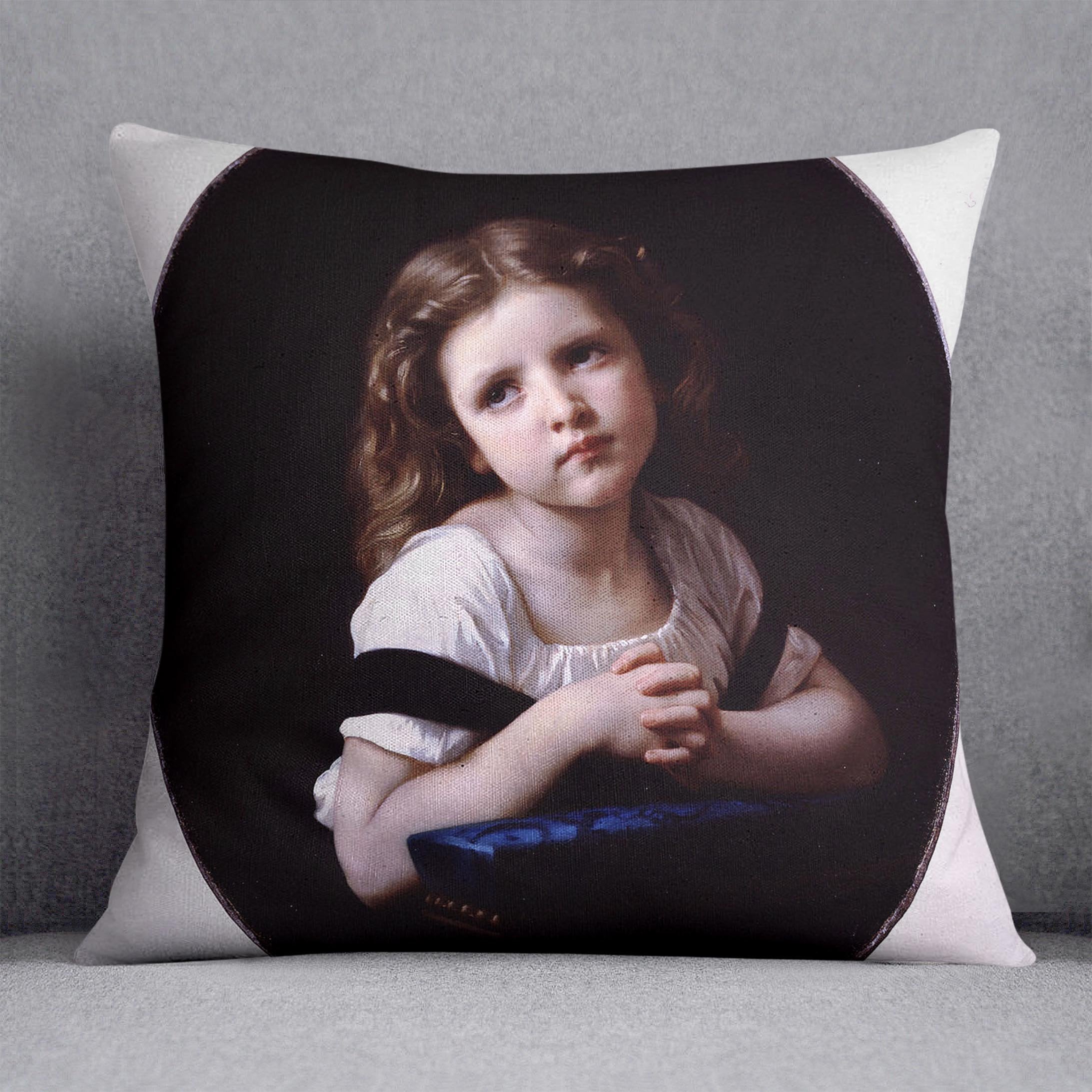 The Prayer By Bouguereau Throw Pillow