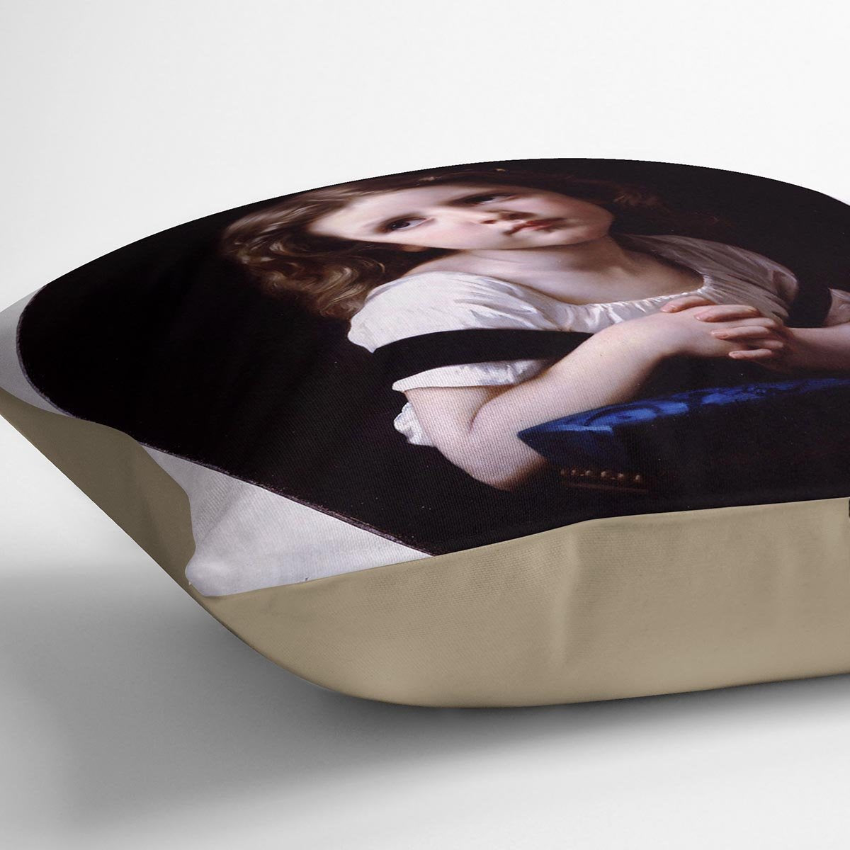The Prayer By Bouguereau Throw Pillow