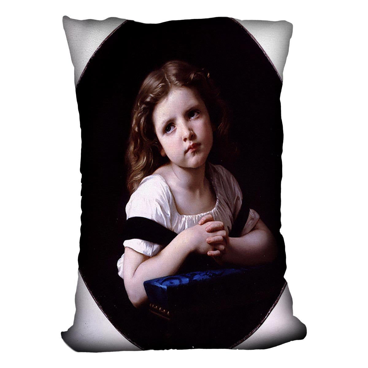 The Prayer By Bouguereau Throw Pillow