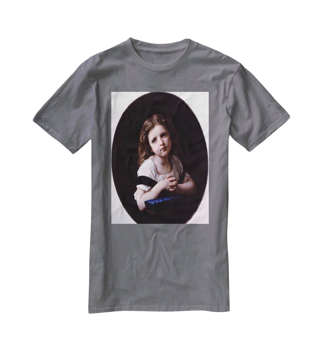 The Prayer By Bouguereau T-Shirt - Canvas Art Rocks - 3