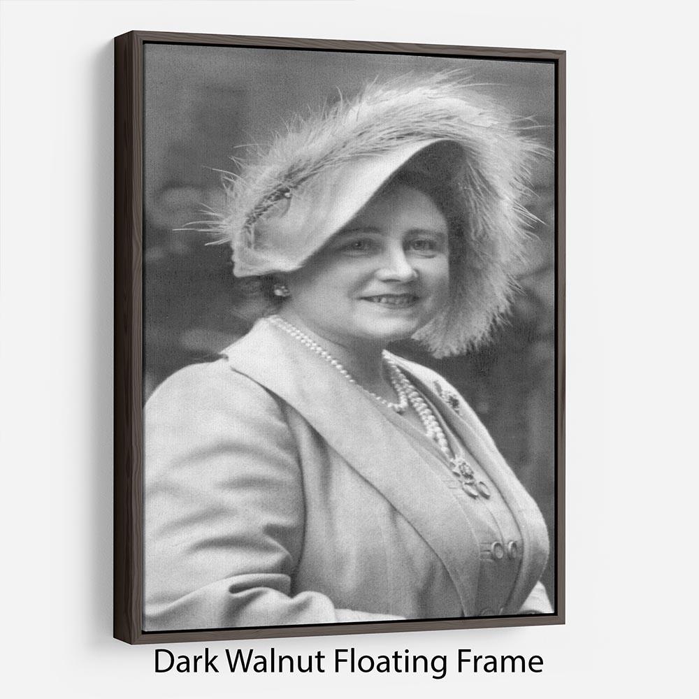 The Queen Mother at Lord Roberts Memorial Workshops in Dundee Floating Frame Canvas