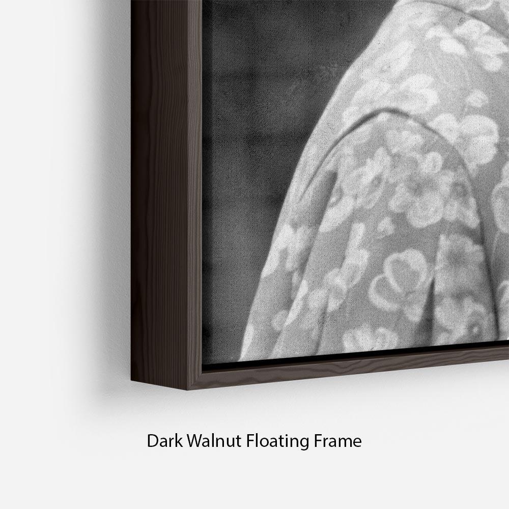 The Queen Mother at the Epsom Derby Floating Frame Canvas