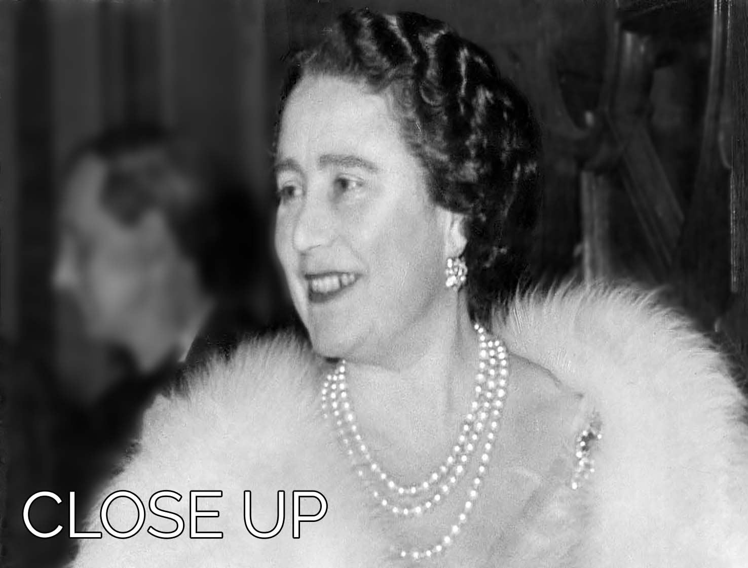 The Queen Mother on a night out at the Coliseum 3 Split Panel Canvas Print - Canvas Art Rocks - 3