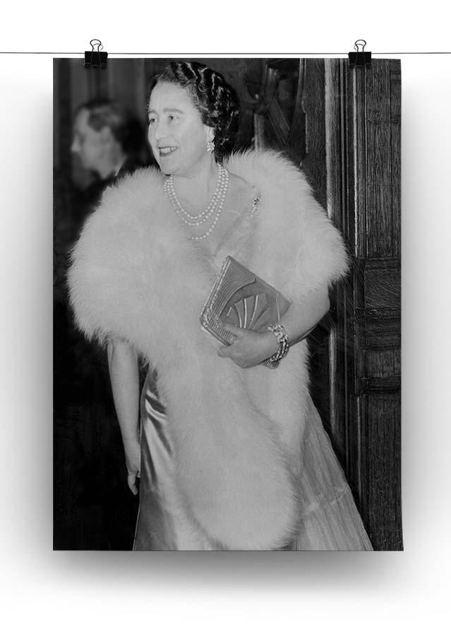 The Queen Mother on a night out at the Coliseum Canvas Print or Poster - Canvas Art Rocks - 2
