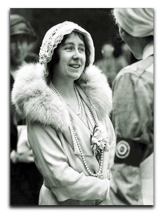 The Queen Mother opening a new hospital extension Canvas Print or Poster  - Canvas Art Rocks - 1