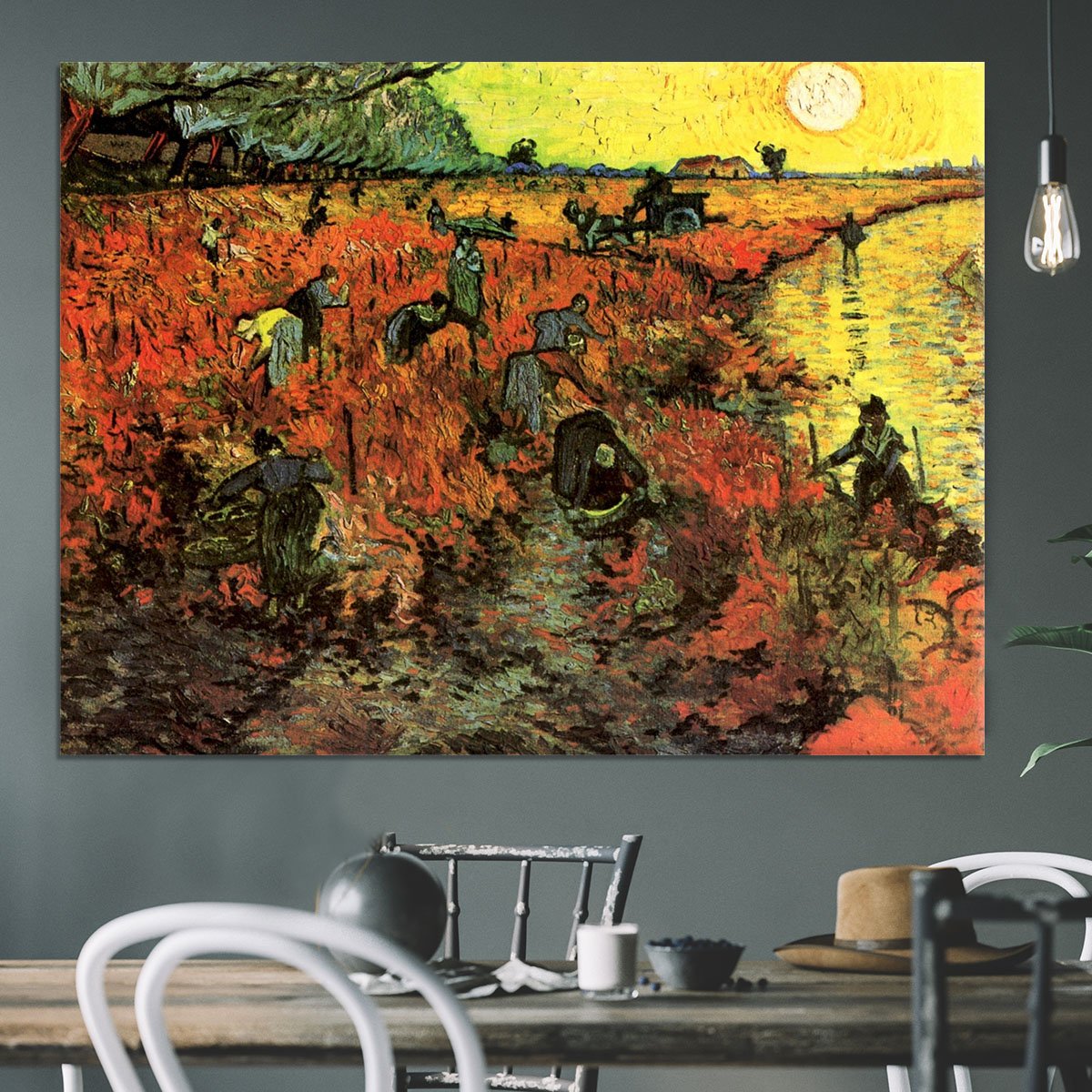 The Red Vineyard by Van Gogh Canvas Print or Poster