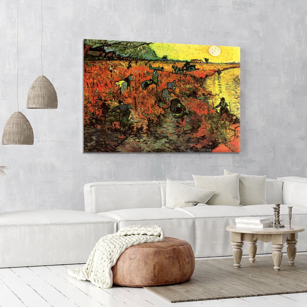 The Red Vineyard by Van Gogh Canvas Print or Poster