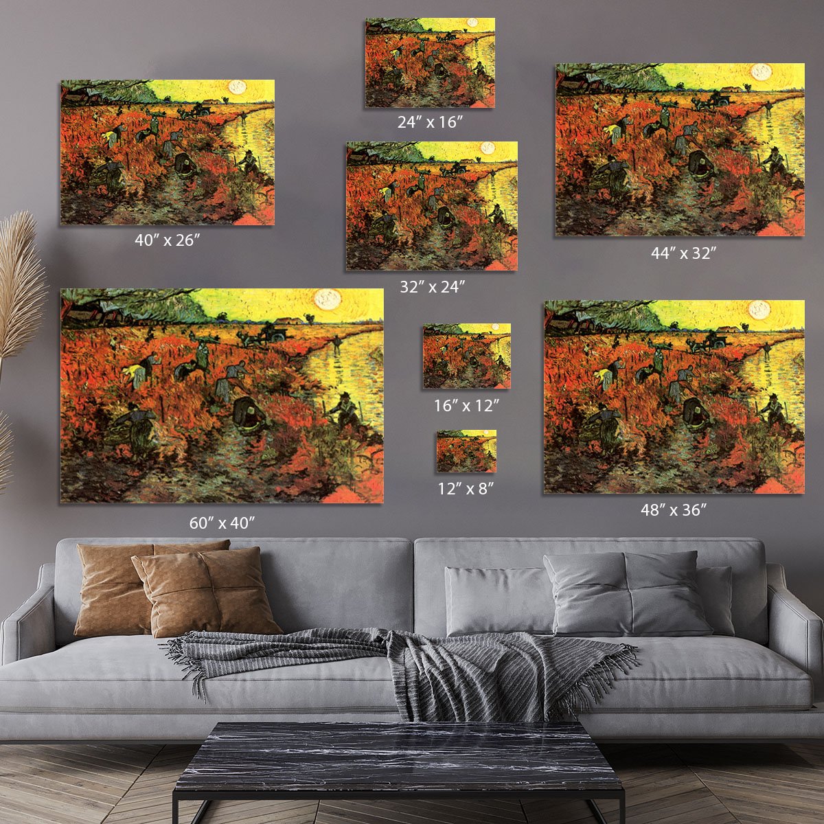 The Red Vineyard by Van Gogh Canvas Print or Poster