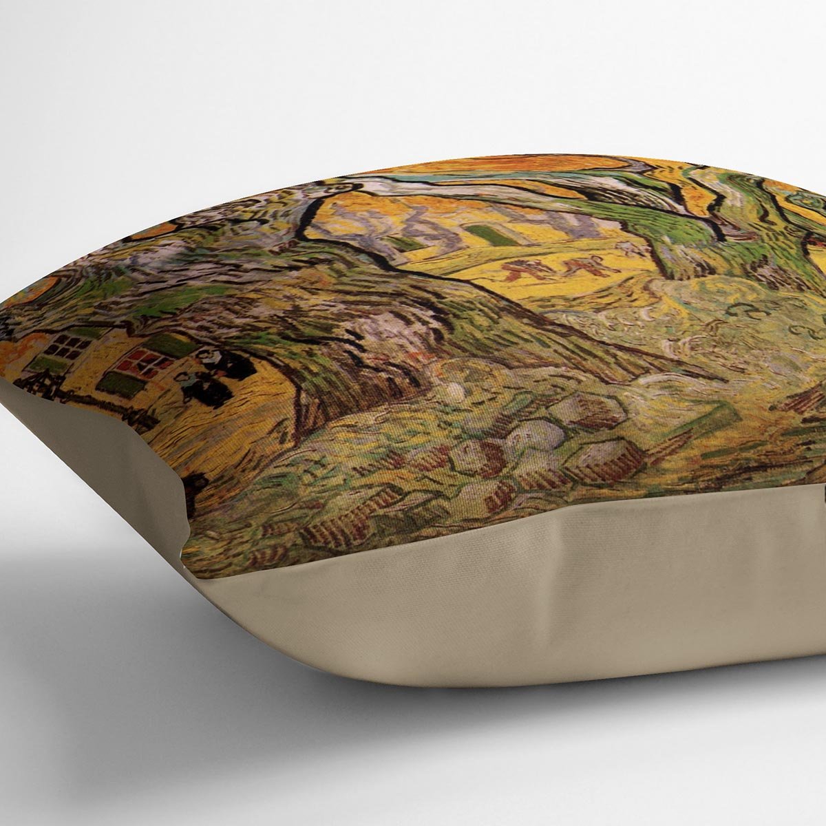The Road Menders by Van Gogh Throw Pillow