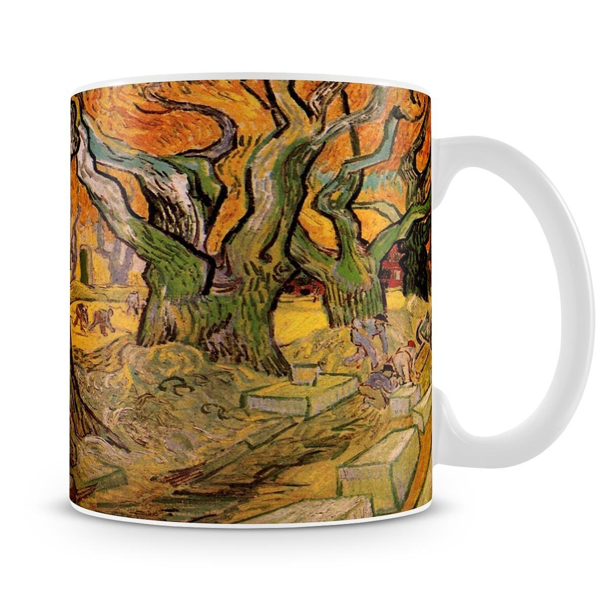 The Road Menders by Van Gogh Mug - Canvas Art Rocks - 4