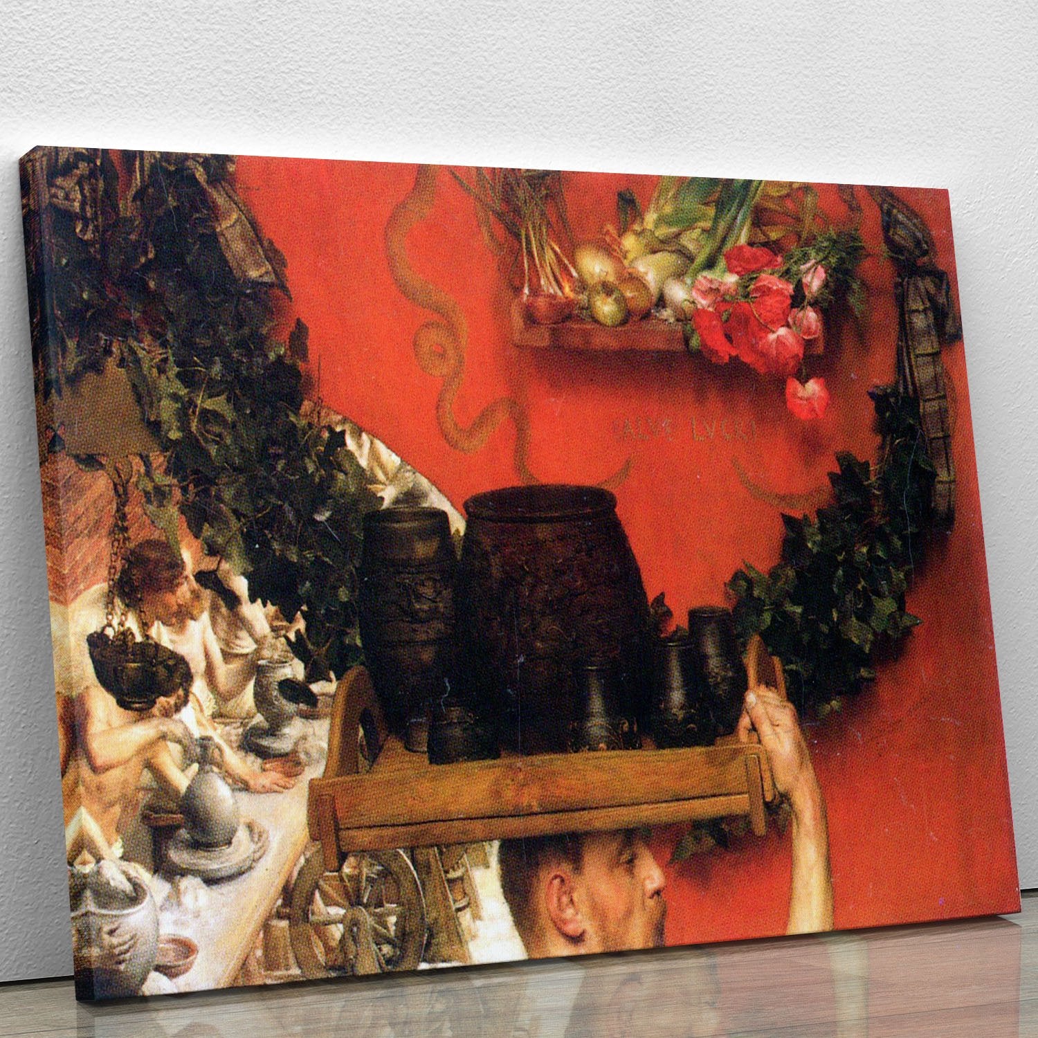 The Roman pottery in Britain by Alma Tadema Canvas Print or Poster