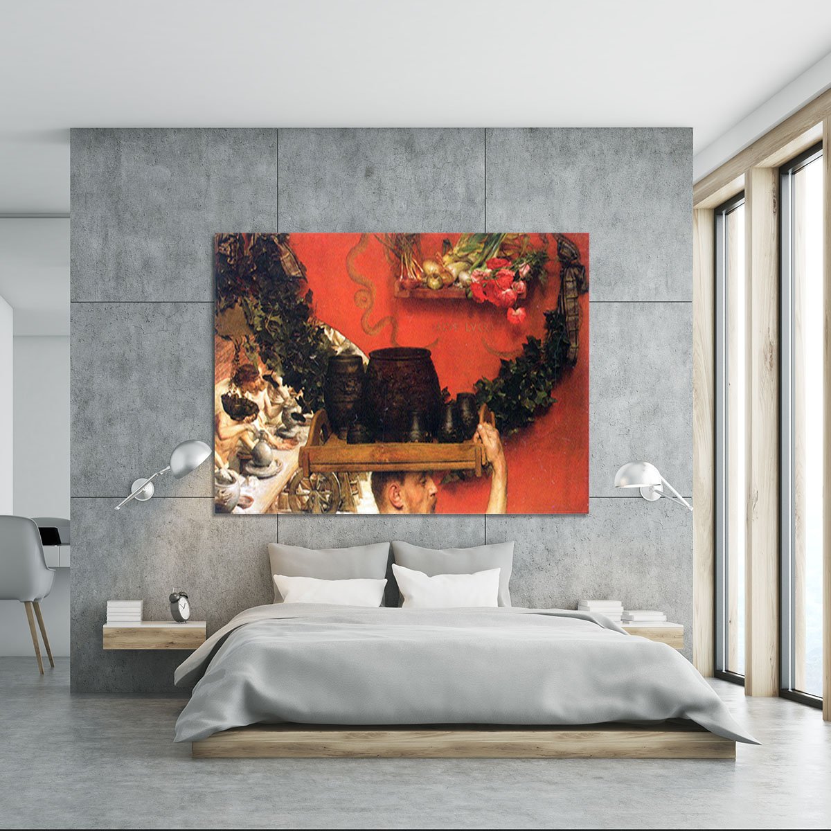 The Roman pottery in Britain by Alma Tadema Canvas Print or Poster