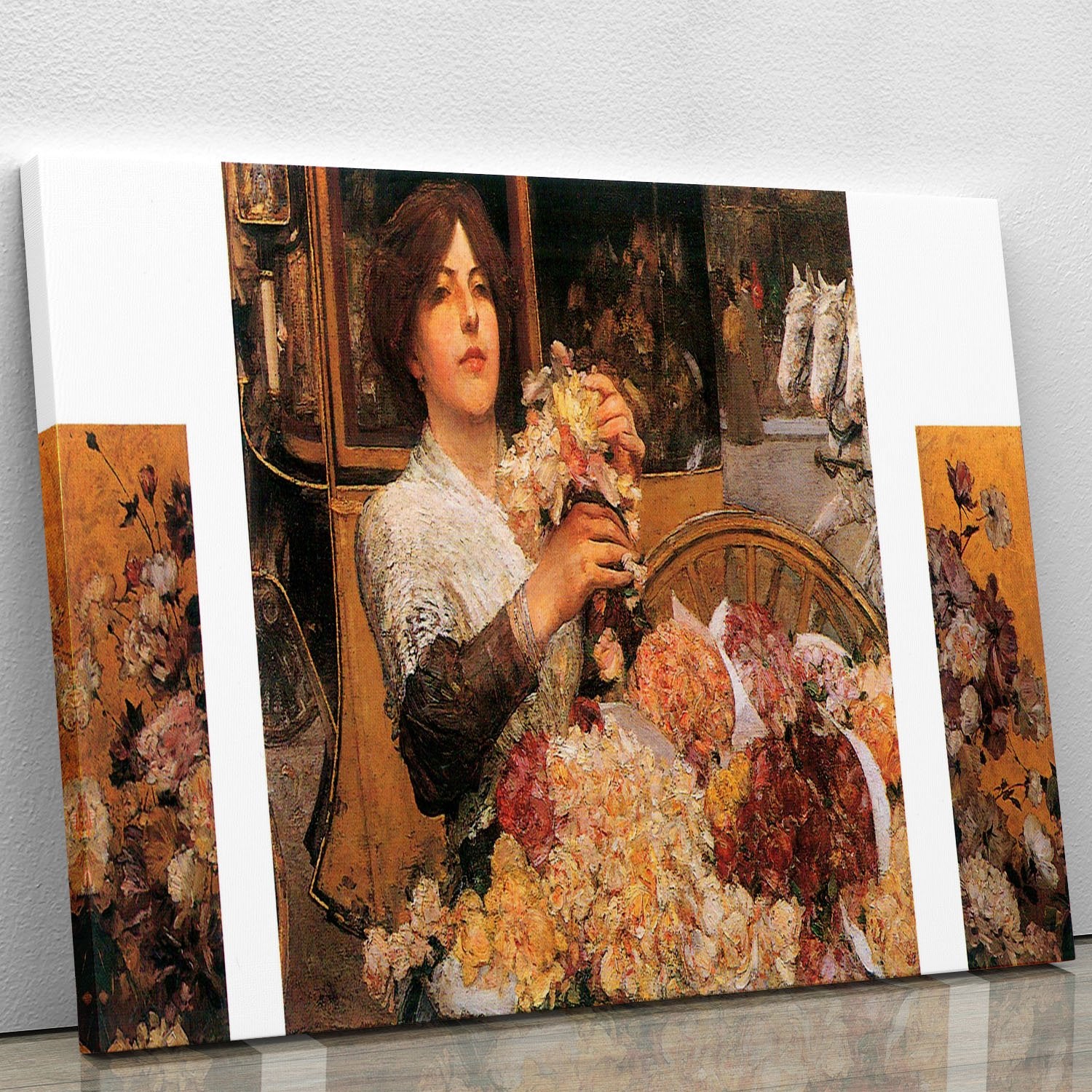 The Rose girls by Hassam Canvas Print or Poster